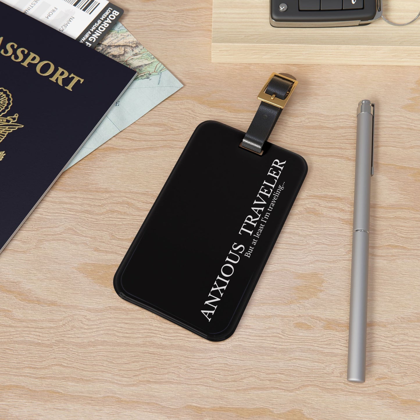 Anxious Traveler Luggage Tag