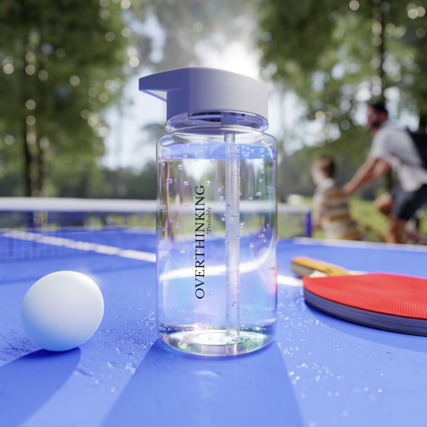 Overthinking Tritan Water Bottle