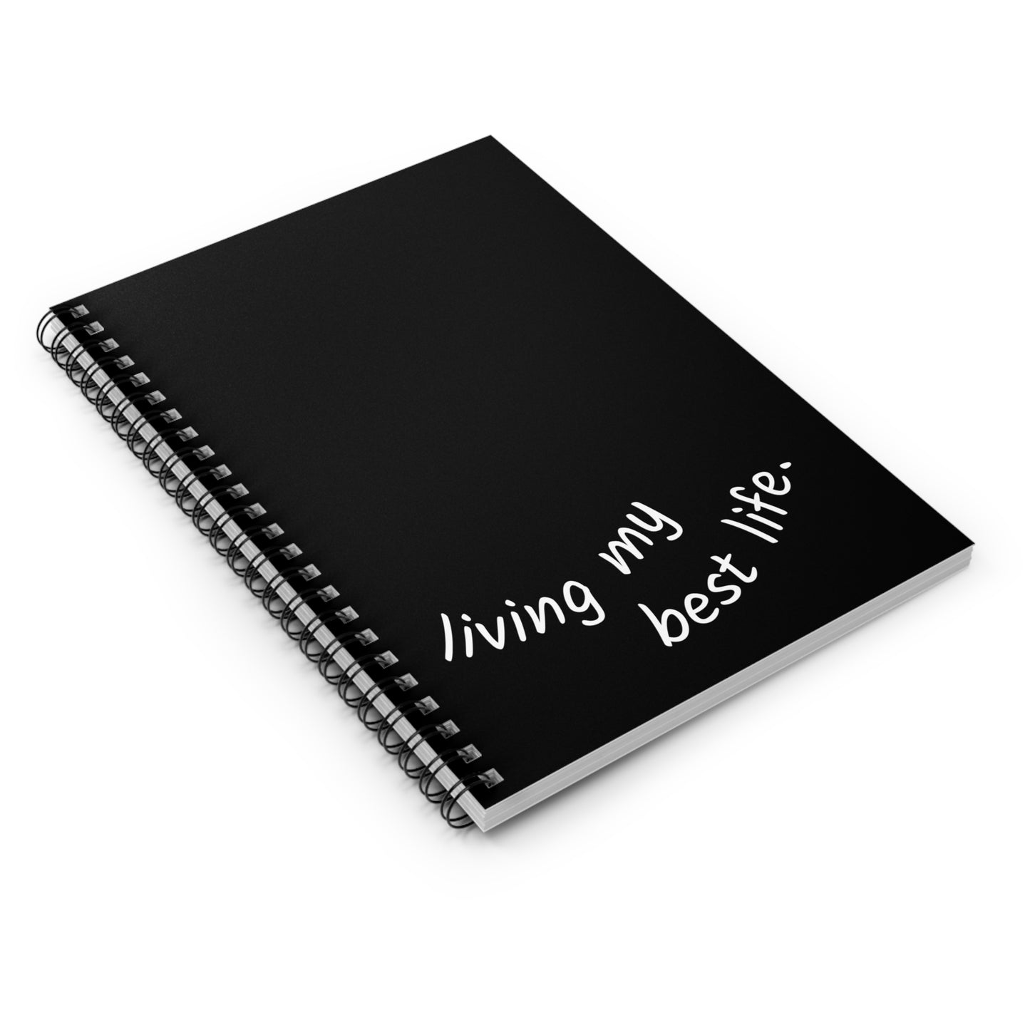 Living My Best Life Spiral Notebook | Black