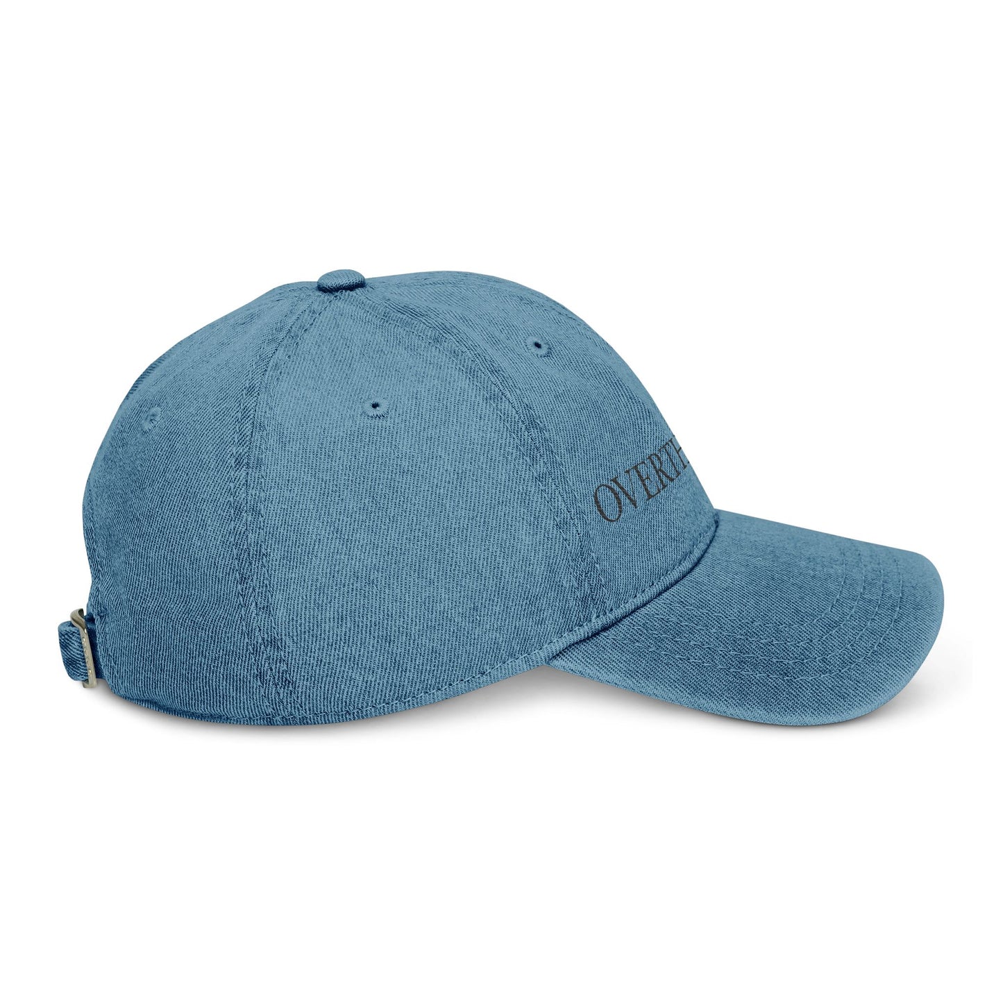 Overthinking Embroidered Denim Hat