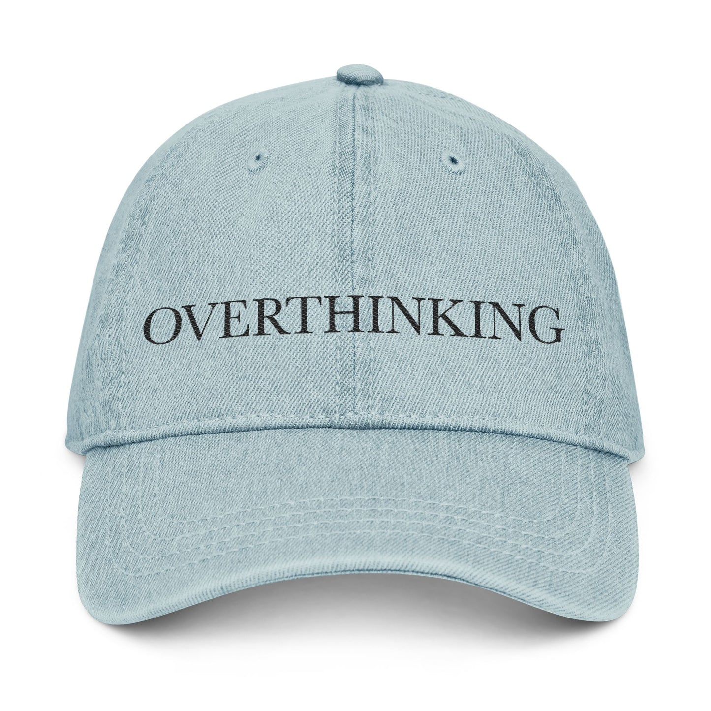 Overthinking Embroidered Denim Hat