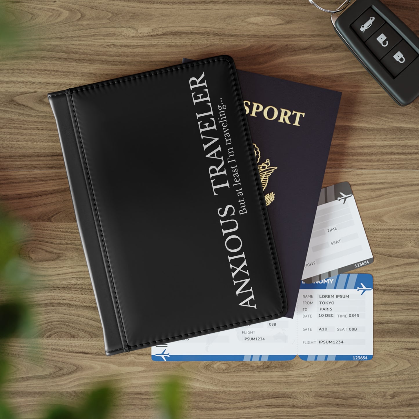 Anxious Traveler Passport Cover