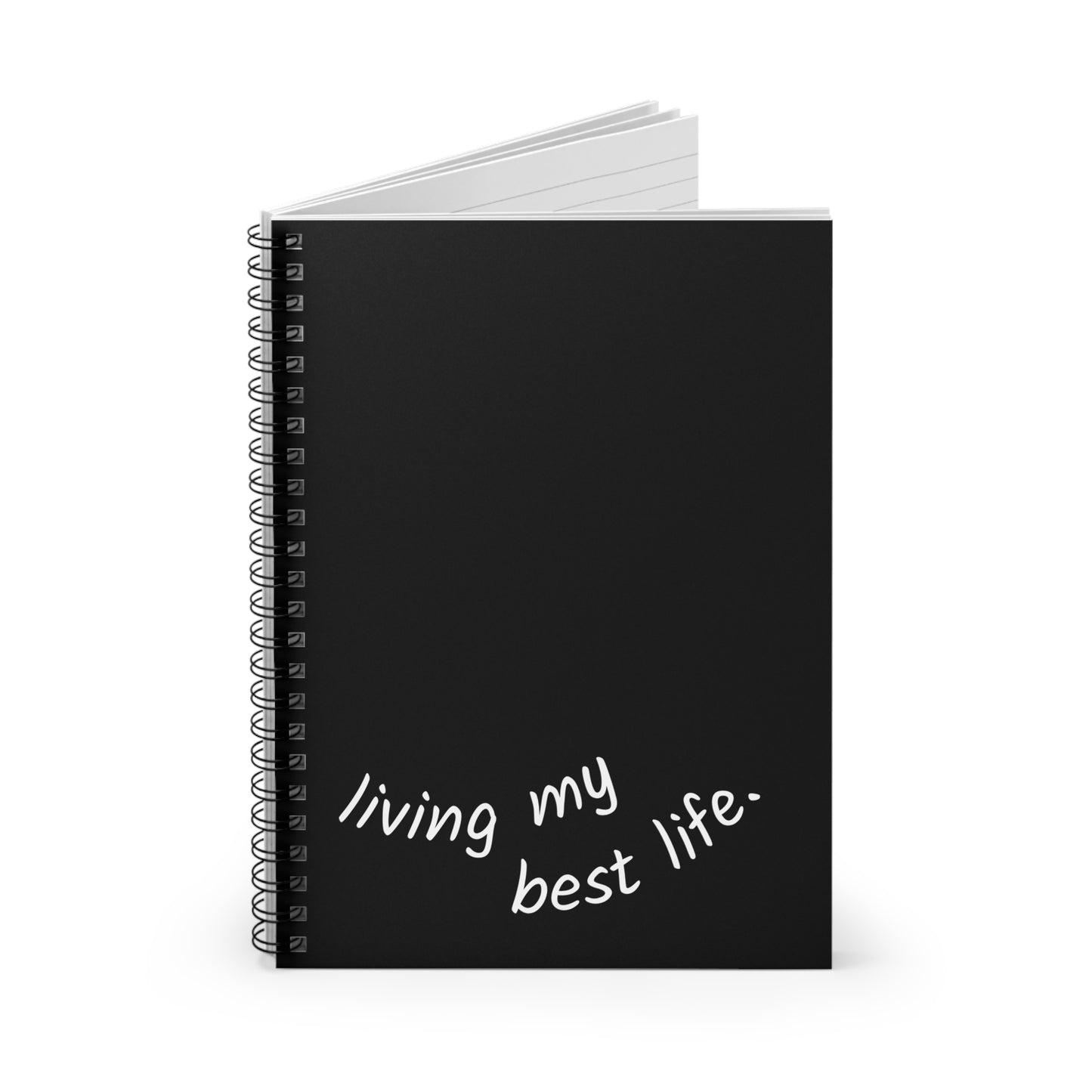 Living My Best Life Spiral Notebook | Black