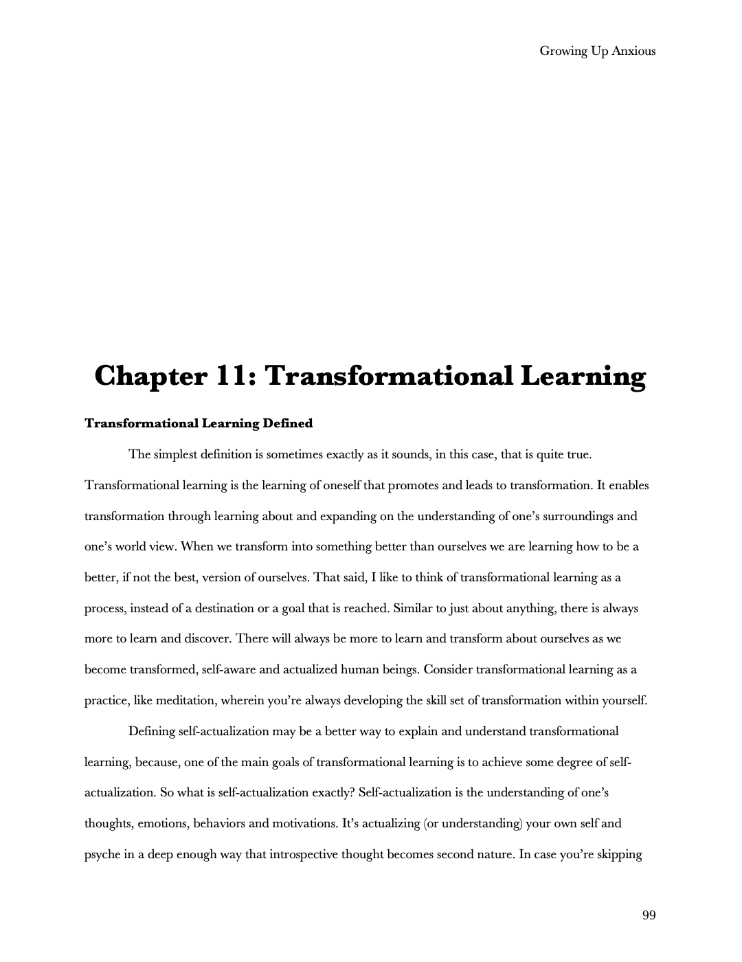 Growing Up Anxious e-Book