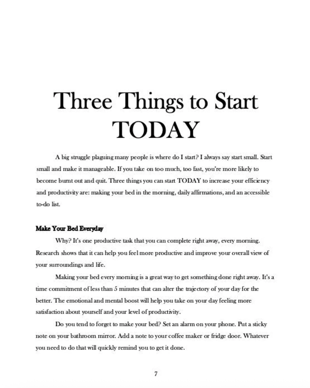 Efficiency Hacks e-Book