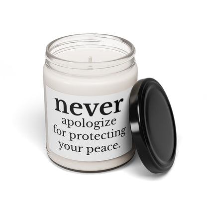 Never Apologize Scented Soy Candle