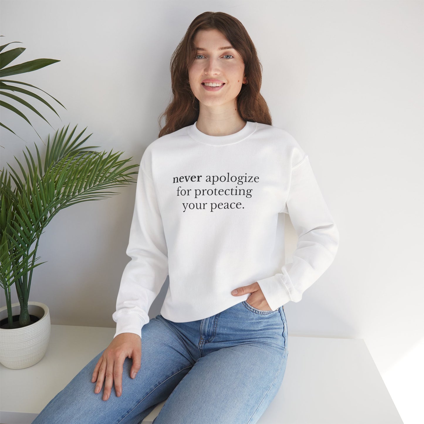 Never Apologize Unisex Crewneck Sweatshirt