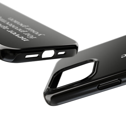 Never Apologize for Protecting Your Peace Phone Case