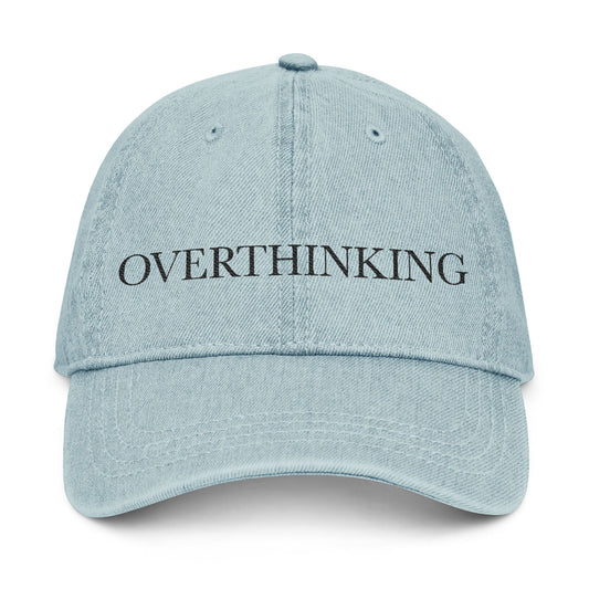 Overthinking Embroidered Denim Hat