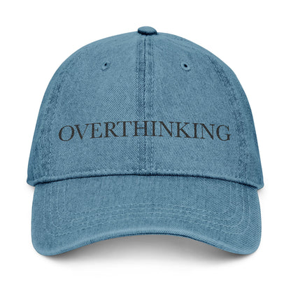 Overthinking Embroidered Denim Hat